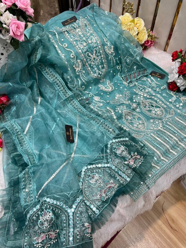 ZIAAZ 7773 NOOR AQUA VOL 3 PAKISTANI SUITS MANUFACTURER