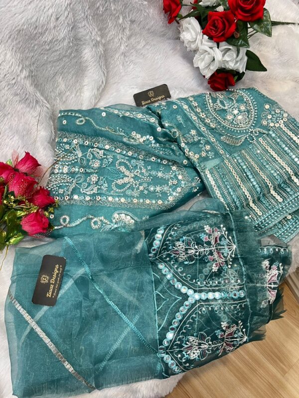 ZIAAZ 7773 NOOR AQUA VOL 3 PAKISTANI SUITS MANUFACTURER