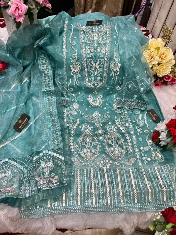 ZIAAZ 7773 NOOR AQUA VOL 3 PAKISTANI SUITS MANUFACTURER