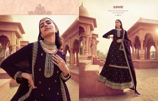ZUBEDA SAJDA GEORGETTE SUITS WHOLESALE