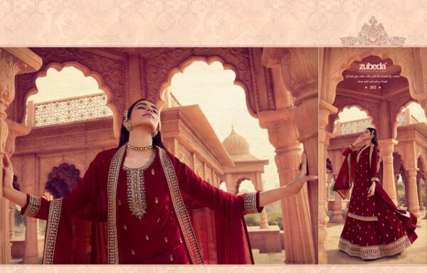 ZUBEDA SAJDA GEORGETTE SUITS WHOLESALE