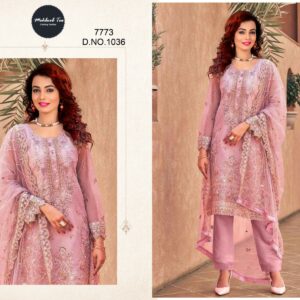 MEHBOOB TEX RAZZO VOL 2 PAKISTANI ORGANZA SALWAR KAMEEZ