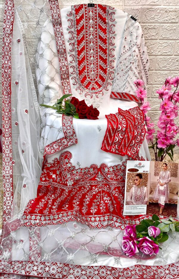 RAMSHA R 547 GEORGETTE PAKISTANI SUITS SUPPLIER SURAT