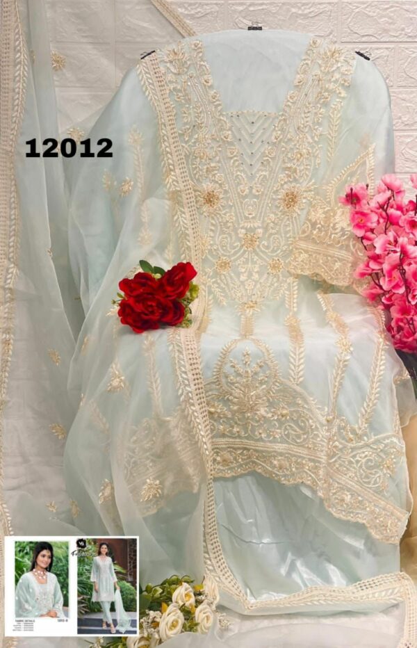 VS FASHION 12012 B ORGANZA PAKISTANI SALWAR KAMEEZ SURAT