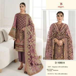 DEEPSY SUITS 1069 SERIES ORGANZA TOP BOTTOM WITH DUPATTA