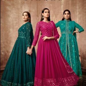 FIONA SIMRAN GEORGETTE EMBROIDERY SALWAR SUITS 2023