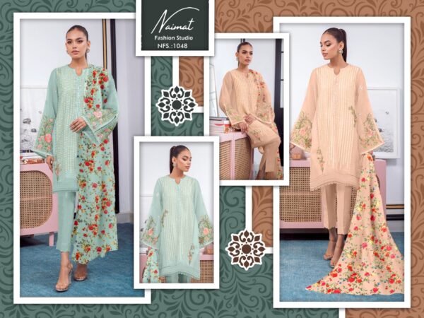NAIMAT FASHION STUDIO NFS 1048 KURTI PANT WITH DUPATTA