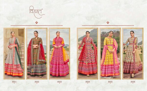 VIRASAT PATOLA DESIGNER GOWNS WITH DUPATTA