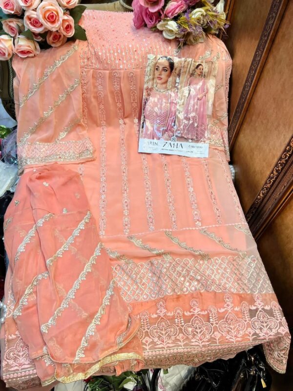ZAHA ZARIN 10040 GEORGETTE FANCY PAKISTANI SALWAR KAMEEZ
