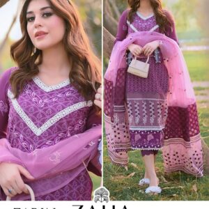 ZAHA ZARIN 10041 GEORGETTE FANCY PAKISTANI SALWAR KAMEEZ