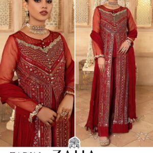 ZAHA ZARIN 10042 GEORGETTE FANCY PAKISTANI SALWAR KAMEEZ