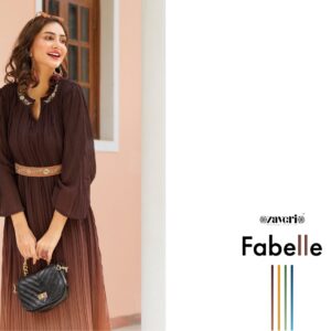 ZAVERI FABELLE DESIGNER GEORGETTE GOWNS WHOLESALE SUPPLIER