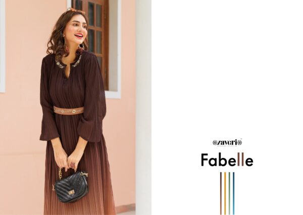 ZAVERI FABELLE DESIGNER GEORGETTE GOWNS WHOLESALE SUPPLIER