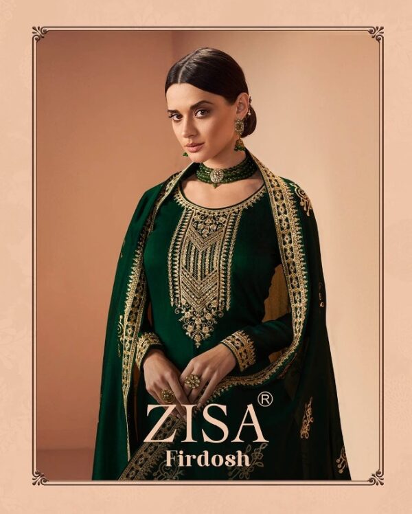 ZISA FIRDOSH BLOOMING SILK GEORGETTE SALWAR SUITS SURAT