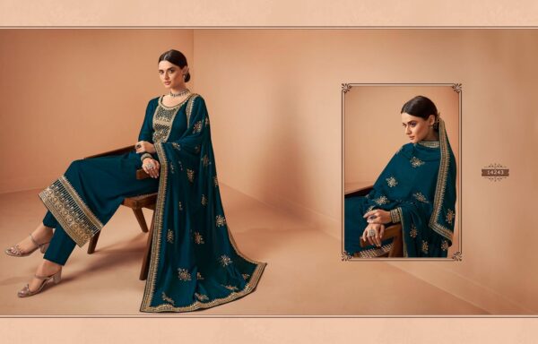 ZISA FIRDOSH BLOOMING SILK GEORGETTE SALWAR SUITS SURAT