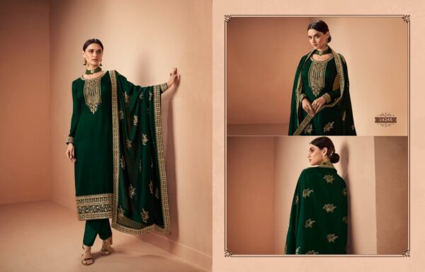 ZISA FIRDOSH BLOOMING SILK GEORGETTE SALWAR SUITS SURAT