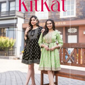 MYRIE INDIA KITKAT RAYON PRINT EMBROIDERY TUNICS