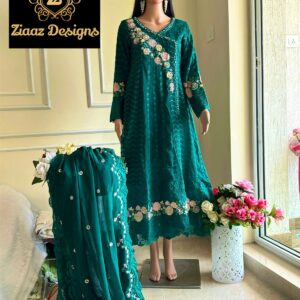 Ziaaz Designs Noorjahan Vol 6 Fancy Georgette Pakistani Suits