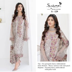 SERINE S 129 GEORGETTE PAKISTANI SALWAR KAMEEZ WHOLESALER