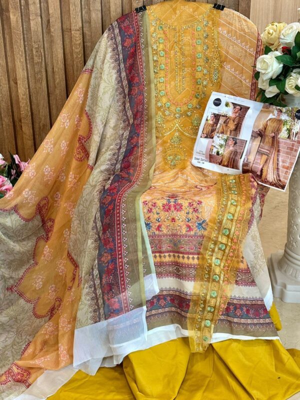 MEHBOOB TEX 1082 SANA SAFINAZ VOL 4 MUSLIN DIGITAL PRINT PAKISTANI SUITS COLLECTION