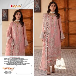 Fepic C 1584 Georgette Heavy Work Pakistani Unstitched Suits Collection