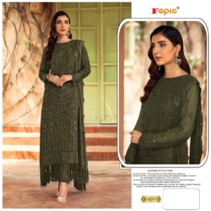 FEPIC D 5217 GEORGETTE LATEST PAKISTANI SUITS COLLECTION