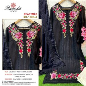 RAMSHA R 1005 READYMADE GEORGETTE PAKISTANI SUITS COLLECTION