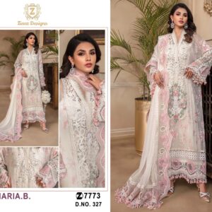 Ziaaz Designs 327 Georgette Heavy Embroidery Latest Pakistani Suits Collection Wholesale