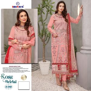 SHANAYA ROSE BRIDAL S 140 GEORGETTE PAKISTANI SUITS COLLECTION