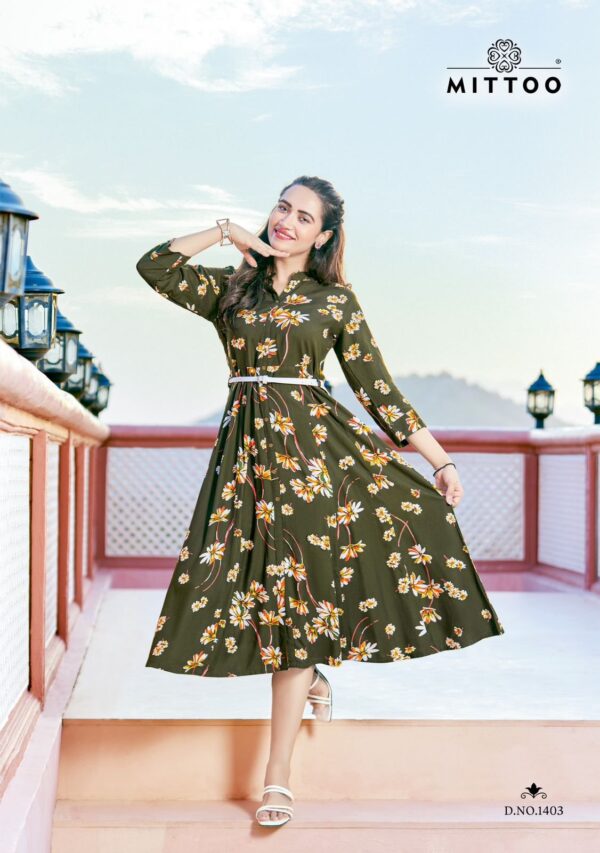 MITTOO BELT VOL 14 RAYON PRINT EXPORT QUALITY KURTIS CATALOG WHOLESALER