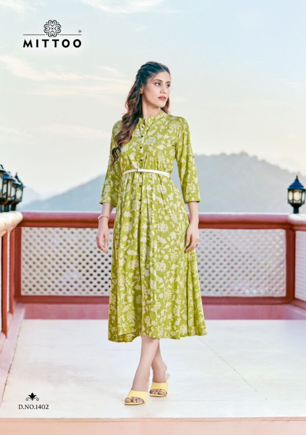 MITTOO BELT VOL 14 RAYON PRINT EXPORT QUALITY KURTIS CATALOG WHOLESALER
