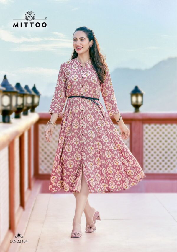 MITTOO BELT VOL 14 RAYON PRINT EXPORT QUALITY KURTIS CATALOG WHOLESALER