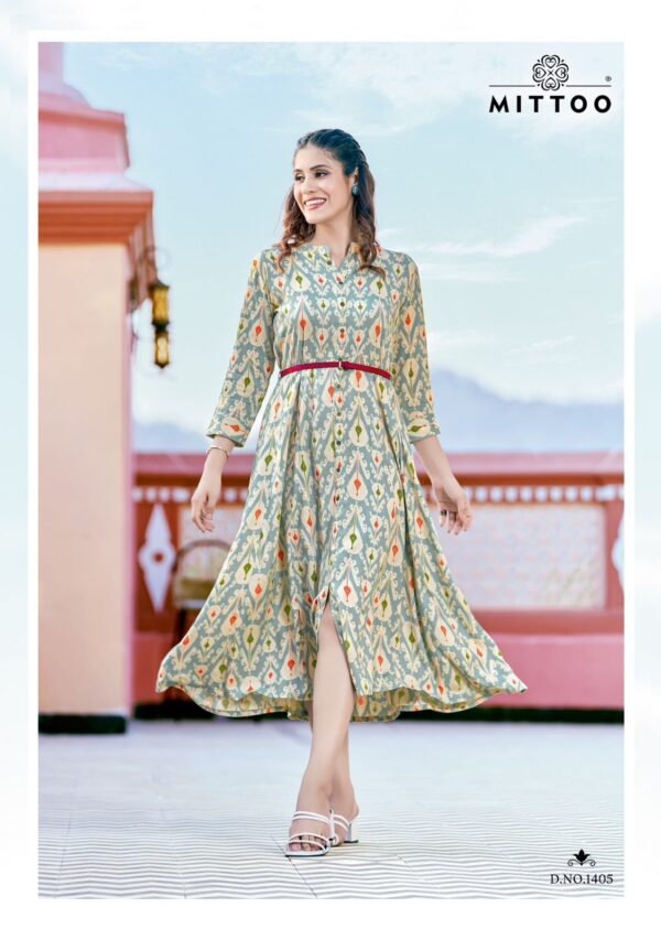 MITTOO BELT VOL 14 RAYON PRINT EXPORT QUALITY KURTIS CATALOG WHOLESALER