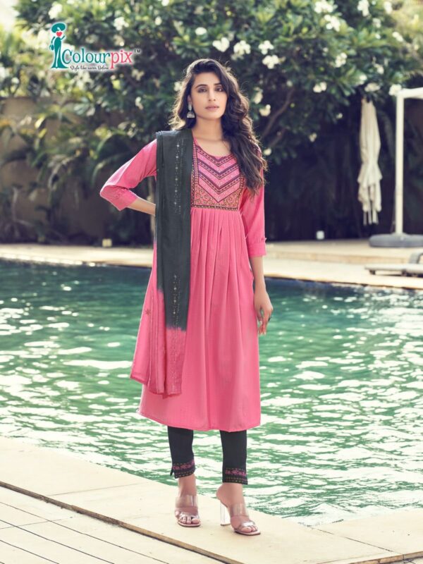 COLOURPIX MASTANI VOL 2 HEAVY VISCOSE RAYON KURTIS WITH BOTTOM AND DUPATTA WHOLESALE