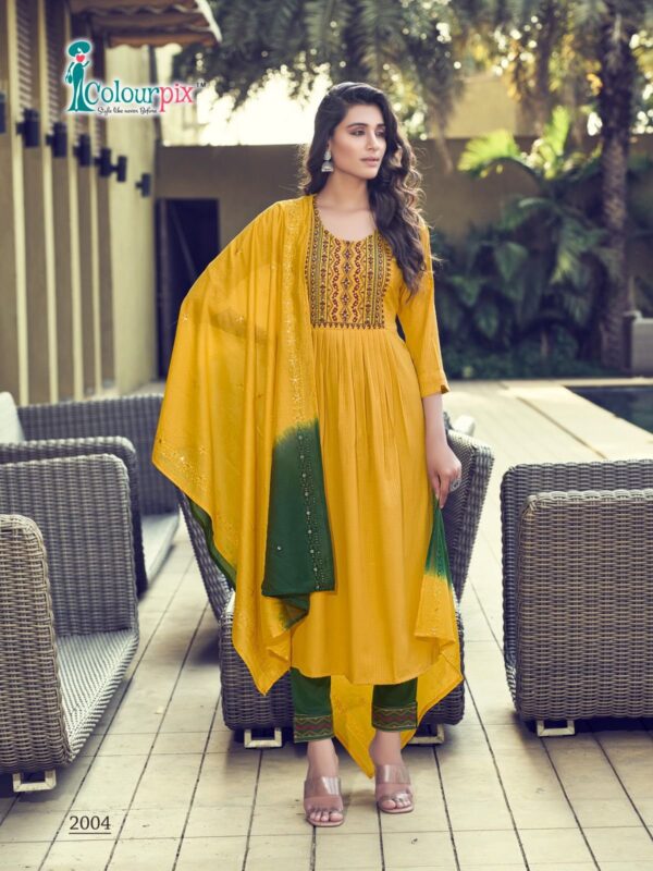 COLOURPIX MASTANI VOL 2 HEAVY VISCOSE RAYON KURTIS WITH BOTTOM AND DUPATTA WHOLESALE