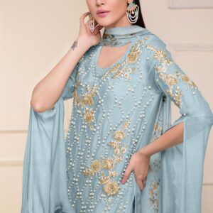 LAXURIA TRENDZ 1248 GEORGETTE READYMADE PAKISTANI KURTIS COLLECTION