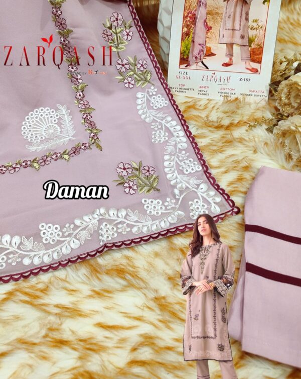 ZARQASH Z 157 GEORGETTE PAKISTANI SUITS READYMADE COLLECTION