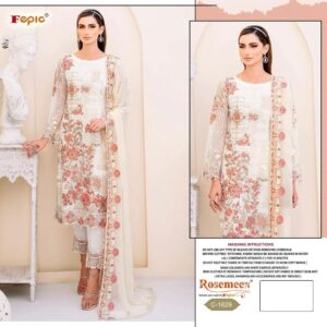 FEPIC C 1629 GEORGETTE PARTYWEAR PAKISTANI SUITS WHOLESALER
