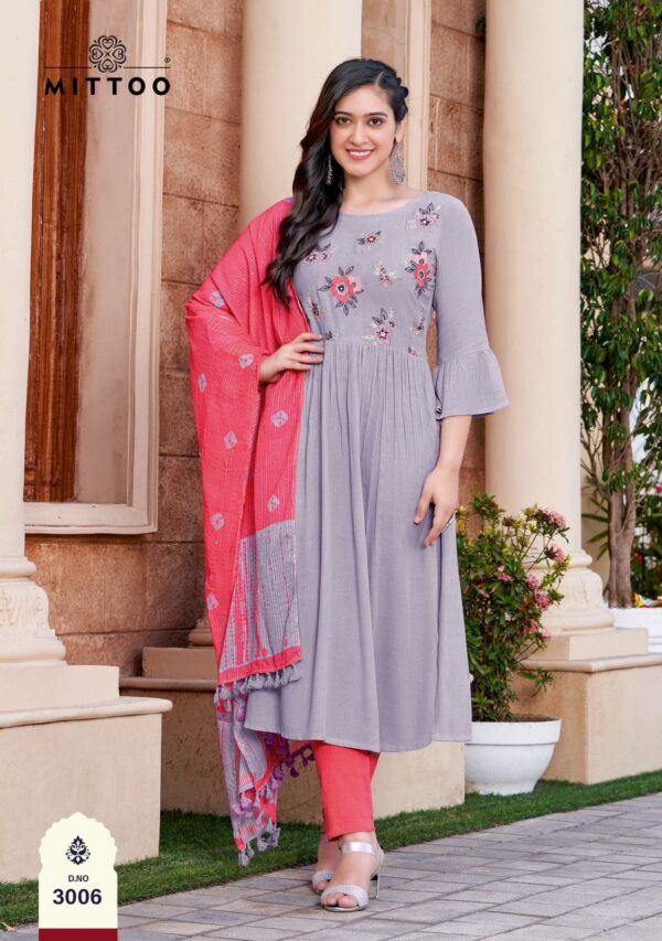 MITTOO GARIMA KURTI WITH PANT AND DUPATTA CATALOGUE WHOLESALER