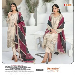 FEPIC C 1628 GEORGETTE HEAVY WORK PAKISTANI SALWAR KAMEEZ