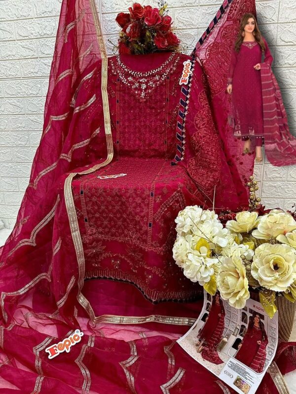 FEPIC 1334 GEORGETTE LATEST PAKISTANI SUITS COLLECTION