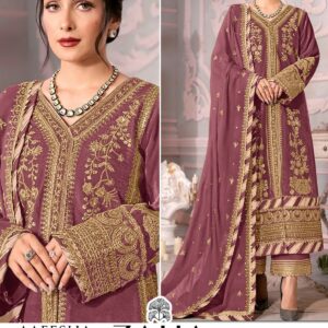 ZAHA AAEESHA VOL 2 GEORGETTE HEAVY PARTYWEAR PAKISTANI SALWAR KAMEEZ