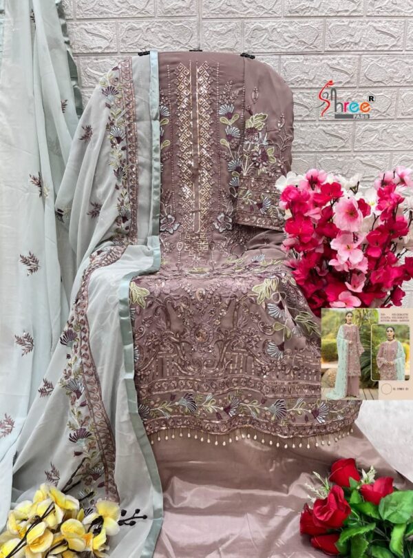 SHREE FAB K 1981 GEORGETTE PARTYWEAR PAKISTANI SALWAR KAMEEZ