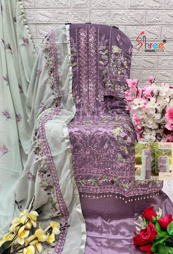 SHREE FAB K 1981 GEORGETTE PARTYWEAR PAKISTANI SALWAR KAMEEZ