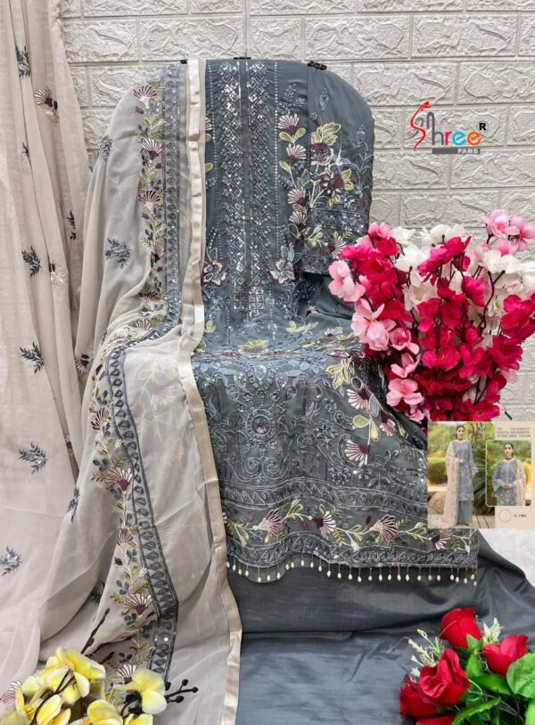 SHREE FAB K 1981 GEORGETTE PARTYWEAR PAKISTANI SALWAR KAMEEZ