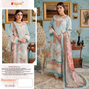 FEPIC  1370 COTTON EMBROIDERY WORK PAKISTANI SUITS