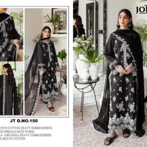 JOHRA TEX JT 150 RAYON COTTON PAKISTANI SUITS WHOLESALE