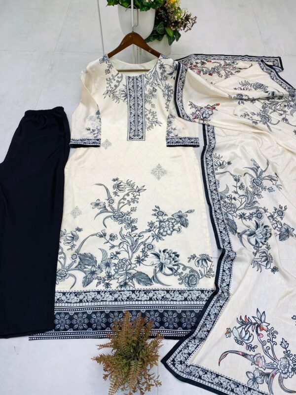 BE 375 CHINNON KURTIS WITH PANT AND DUPATTA