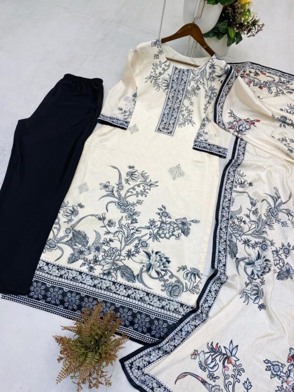 BE 375 CHINNON KURTIS WITH PANT AND DUPATTA