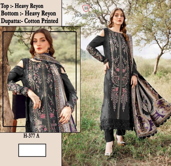 HOOR TEX H 377 RAYON PAKISTANI DRESSES